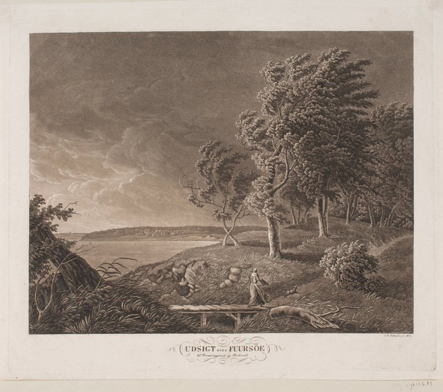 File:Søren Henrik Petersen, Udsigt over Furesø til Dronninggård og Birkerød, 1821, Kksgb12685, Statens Museum for Kunst.jpg