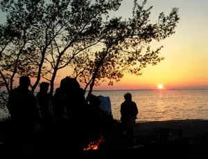 Sunset over the Achterwasser (photo: Rainer Höll)