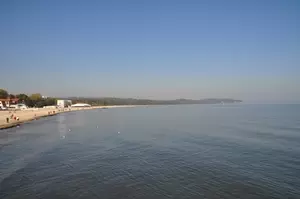 View north along the beach
