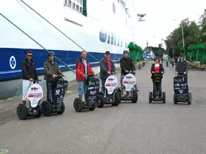 Segway at the harbor in Świnoujście